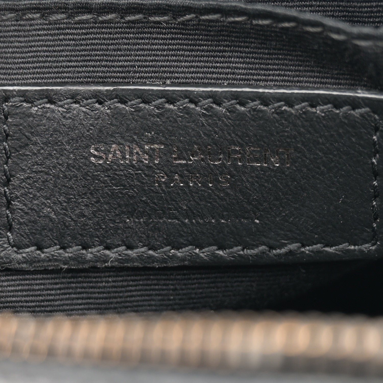 Saint Laurent Calfskin Matelasse Chevron Round Vinyle Camera Bag Black 6 of 12