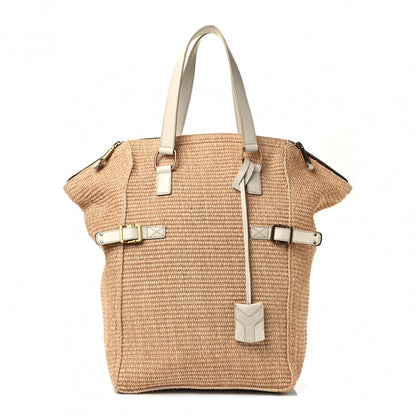 Saint Laurent Straw Raffia Large Downtown White 1 of 4