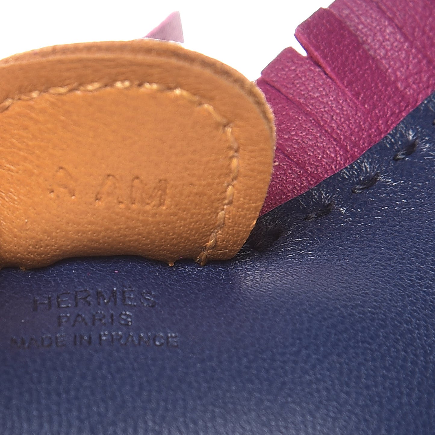 Milo Lambskin Grigri Rodeo Horse Bag Charm PM Bleu Saphir Rose Pourpre Bouton D'Or