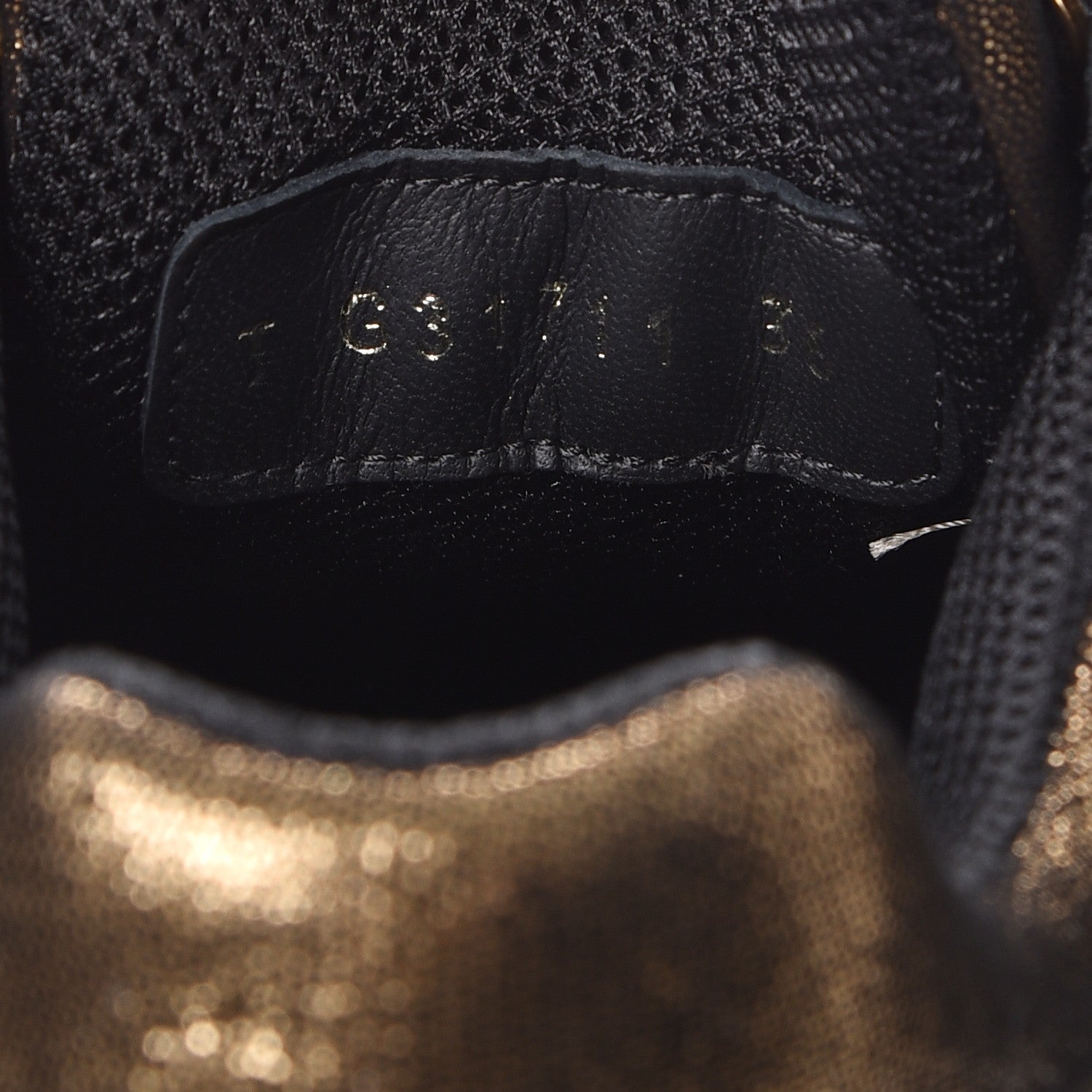 Chanel Metallic Fabric Calfskin Womens CC Sneakers 36 Golden Brown 7 of 9