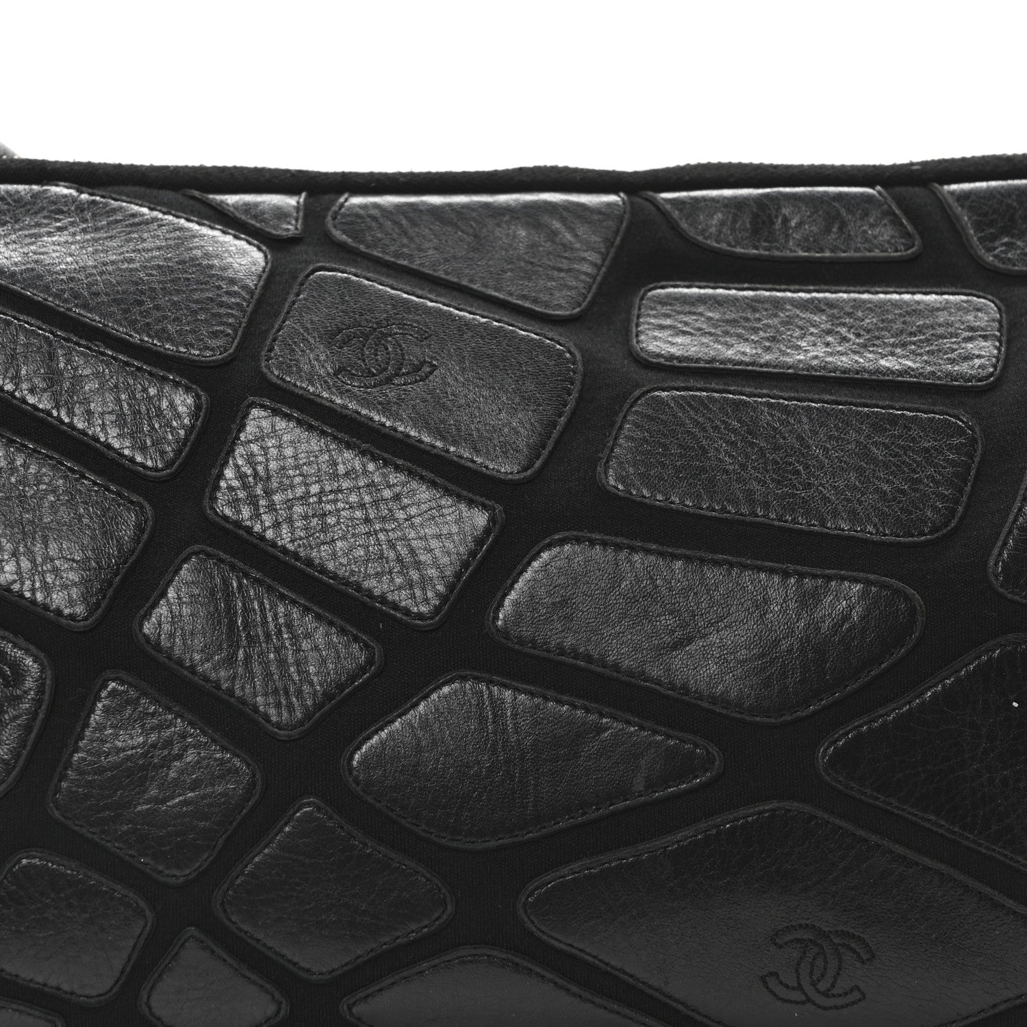 Chanel Lambskin Jersey Scales Camera Case Black 8 of 10