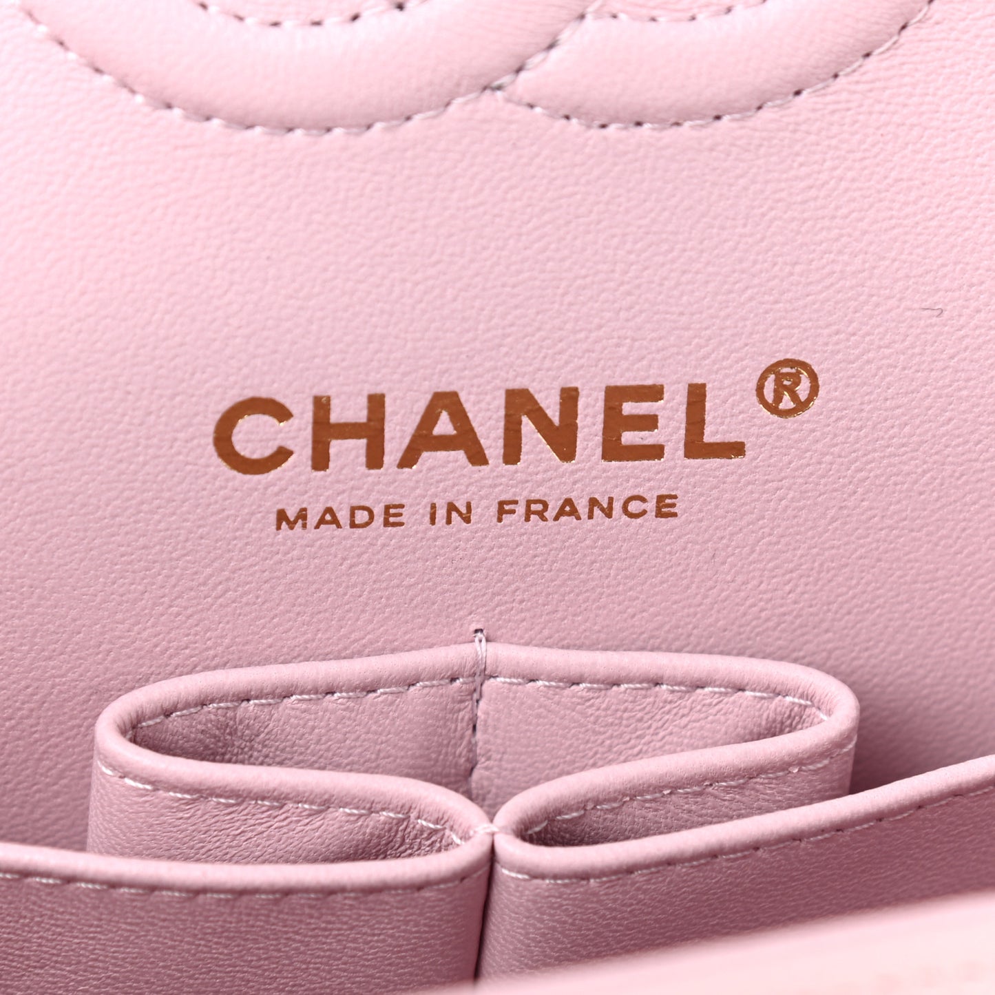 Caviar Quilted Small Double Flap Light Pink