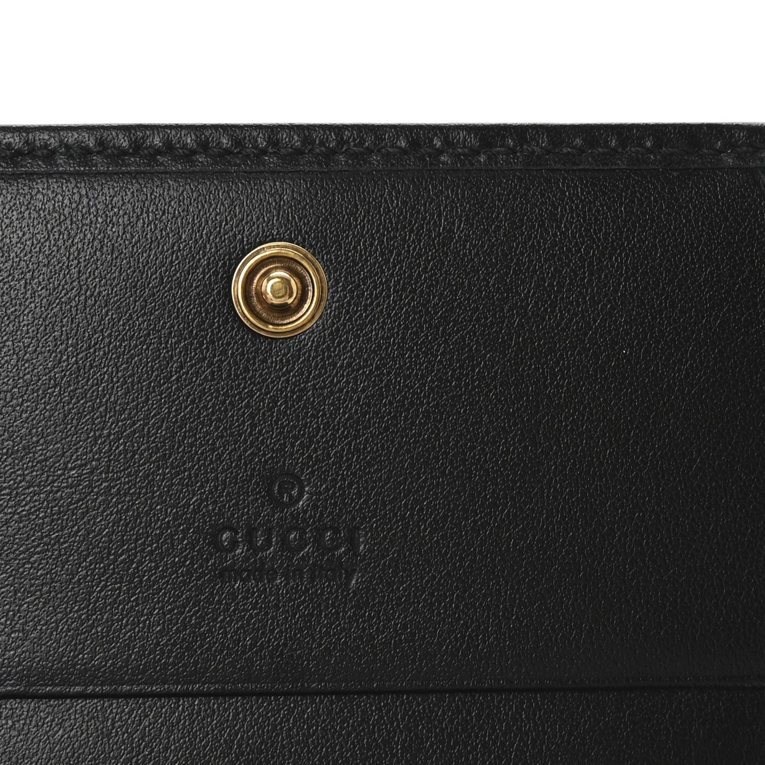 Gucci Calfskin Matelasse GG Marmont Card Case Wallet Black 6 of 8