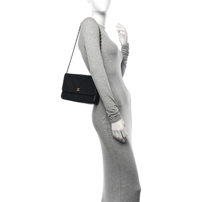 Chanel Lambskin Chevron Quilted Small Single Flap Black 2 of 12