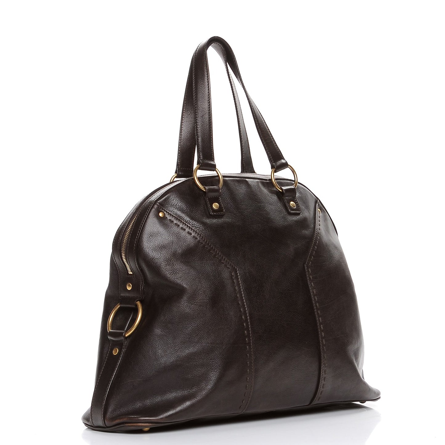 Calfskin Oversized Muse Brown