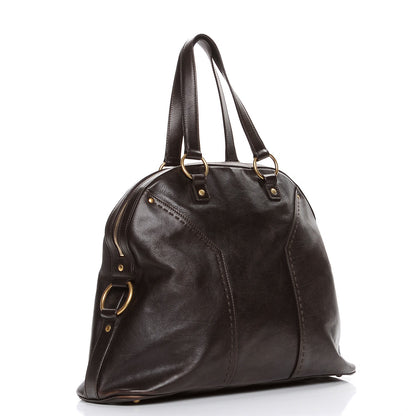 Saint Laurent Calfskin Oversized Muse Brown 3 of 8