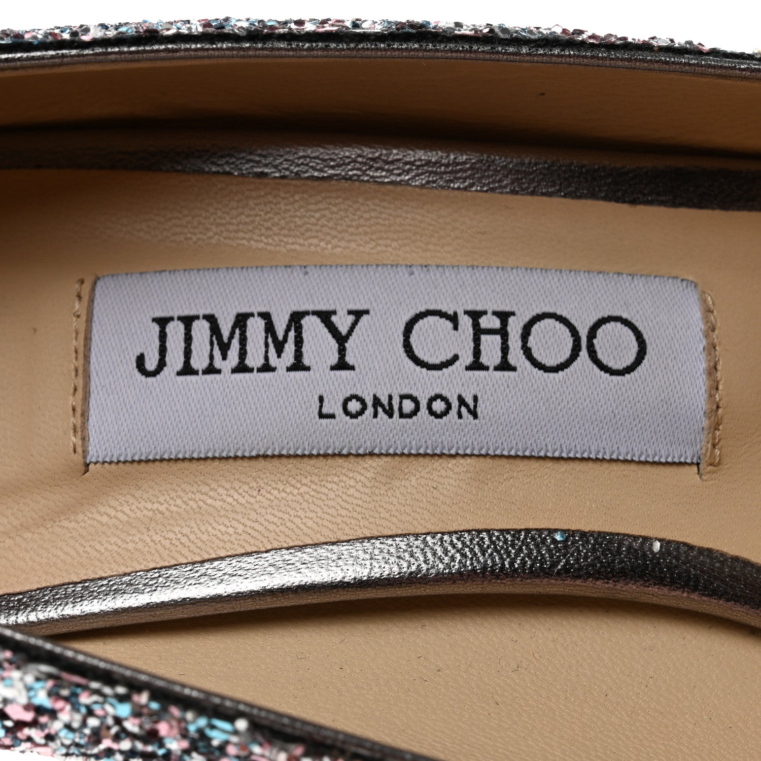 Jimmy Choo Coarse Glitter Romy 100 Pumps 37 Bubblegum 6 of 10