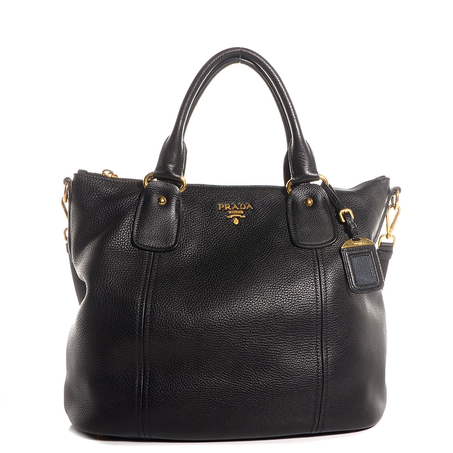 Prada Vitello Daino Shoulder Bag Nero Black 1 of 11