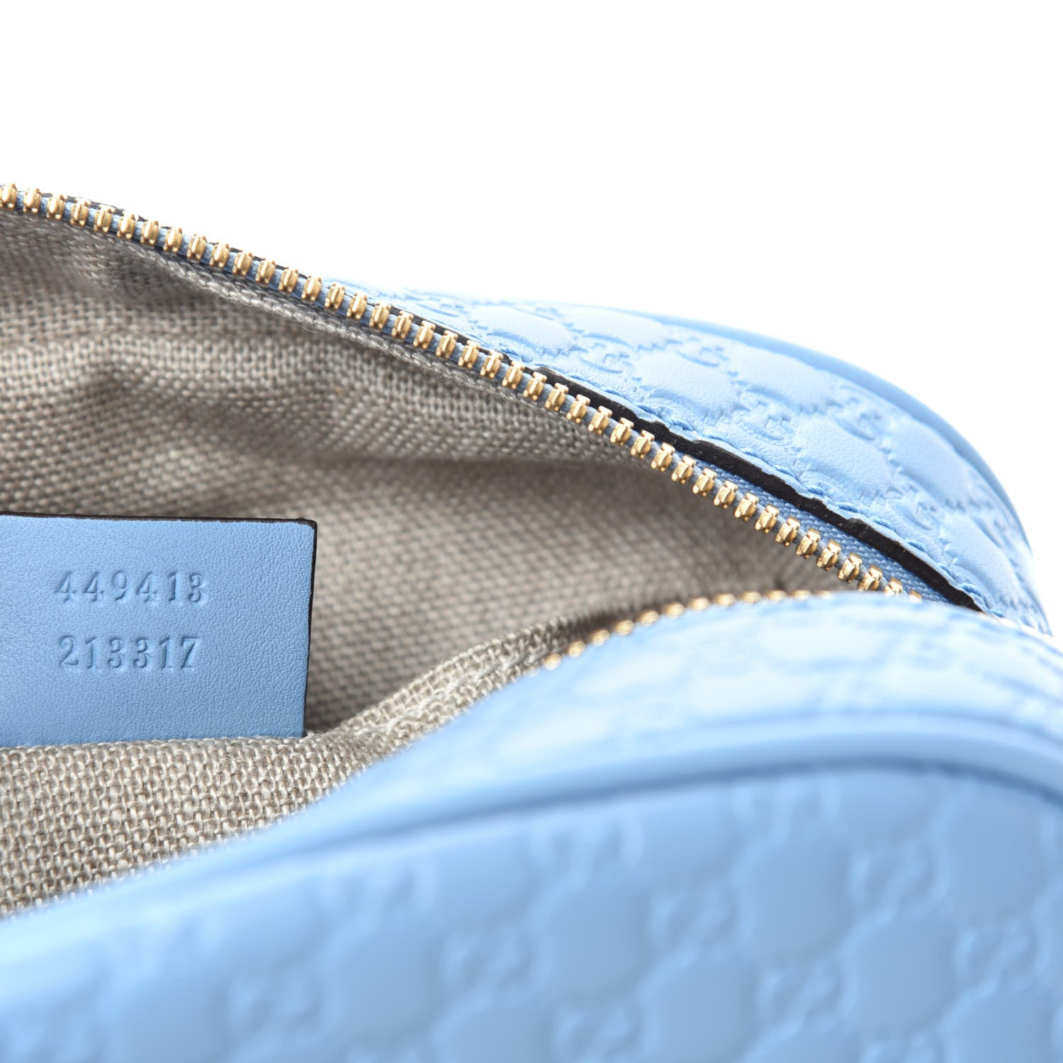 Gucci Microguccissima Mini Bree Messenger Bag Mineral Blue 9 of 10