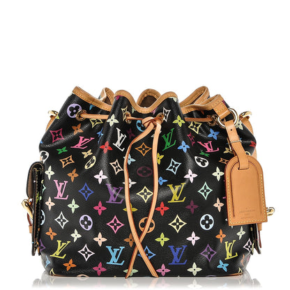 Louis Vuitton Monogram Multicolor Petit Noe Black 1 of 7
