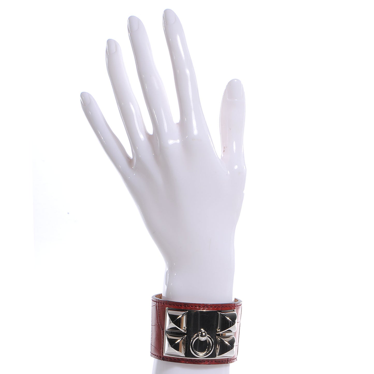 Matte Alligator Collier De Chien CDC Bracelet Rouge H Small