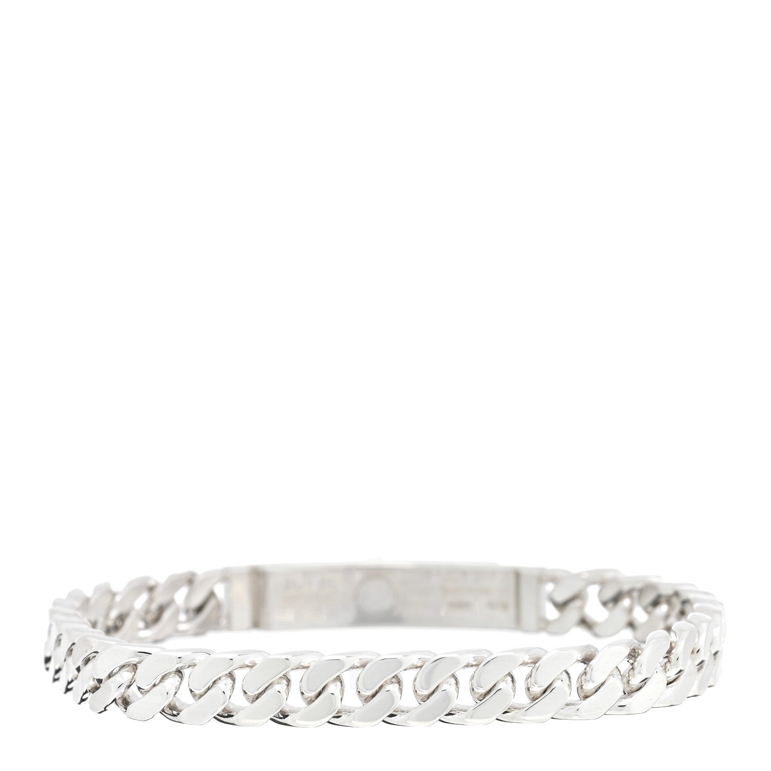 Hermes Sterling Silver TPM Kelly Gourmette Bracelet ST 2 of 3