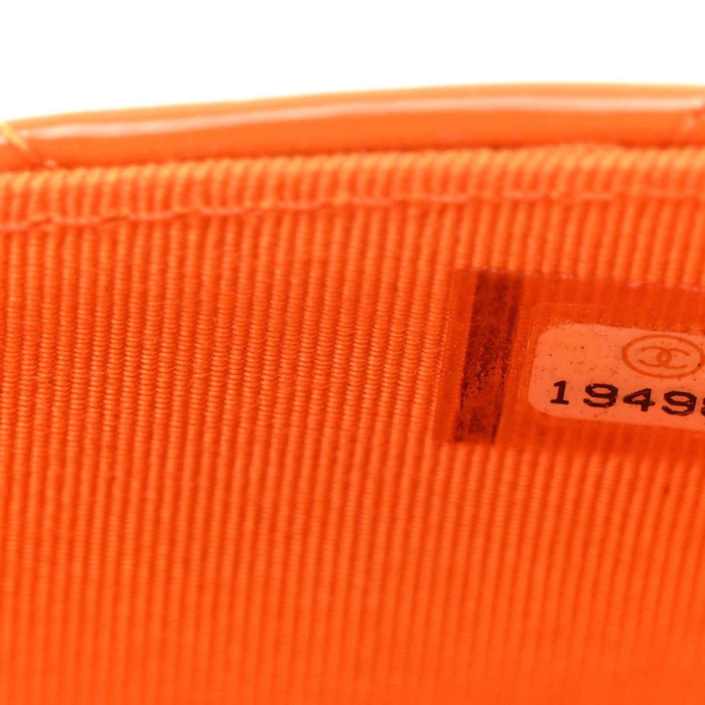 Patent Quilted Travel Wallet Orange