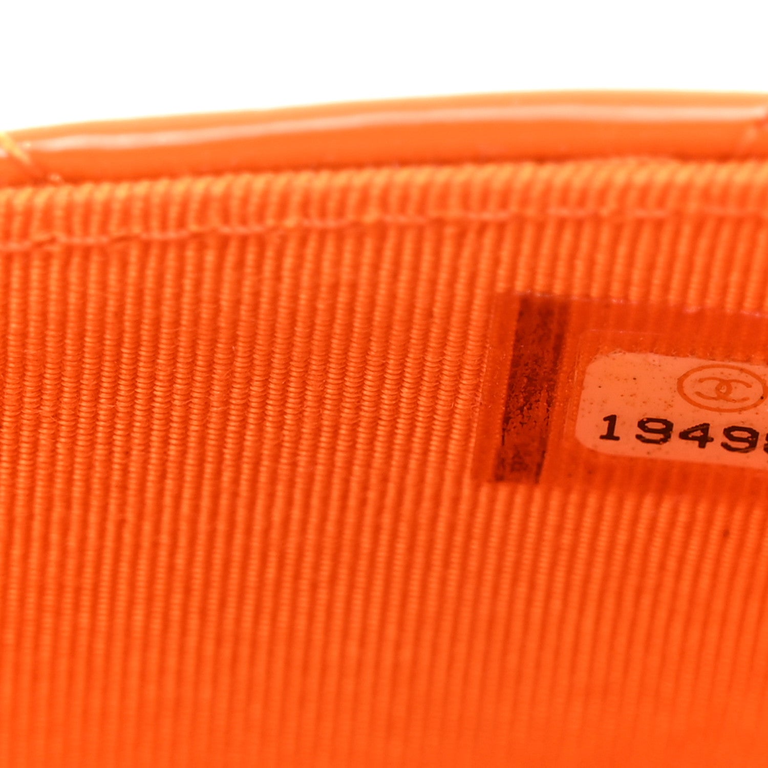 Chanel Patent Quilted Travel Wallet Orange 9 of 9