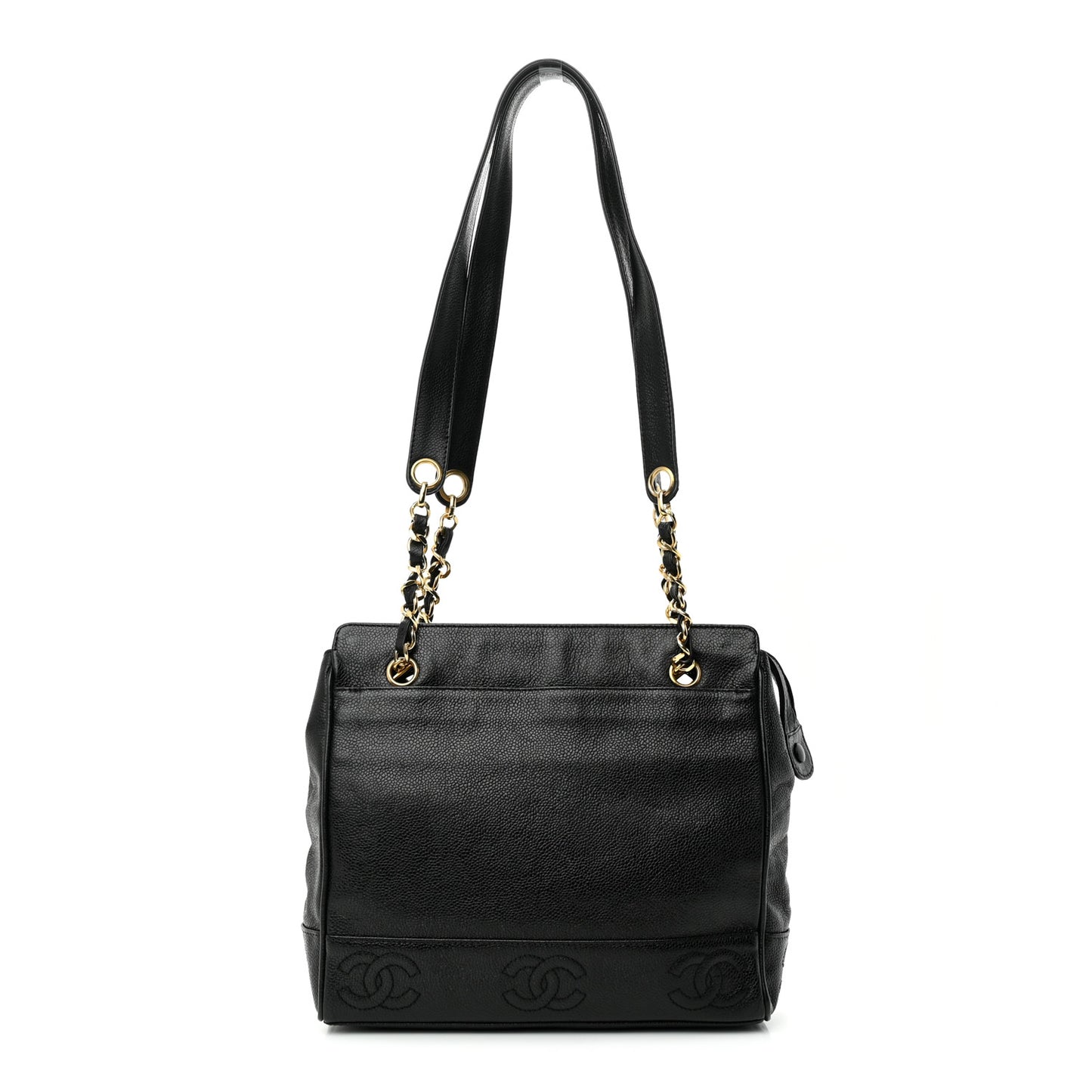 Caviar CC Shoulder Bag Black
