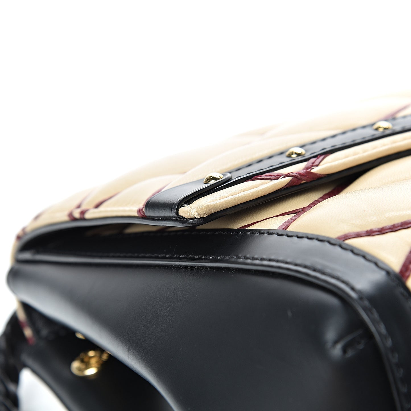Lambskin Malletage Pochette Flap Natural