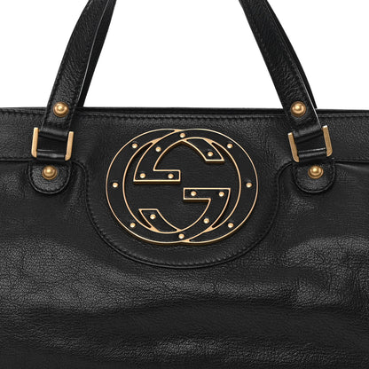 Gucci Calfskin Blondie Satchel Black 8 of 12