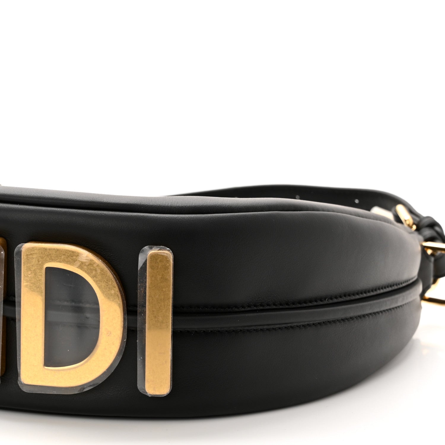 Fendi Vitello Grace Matte Small Fendigraphy Hobo Bag Black 10 of 10