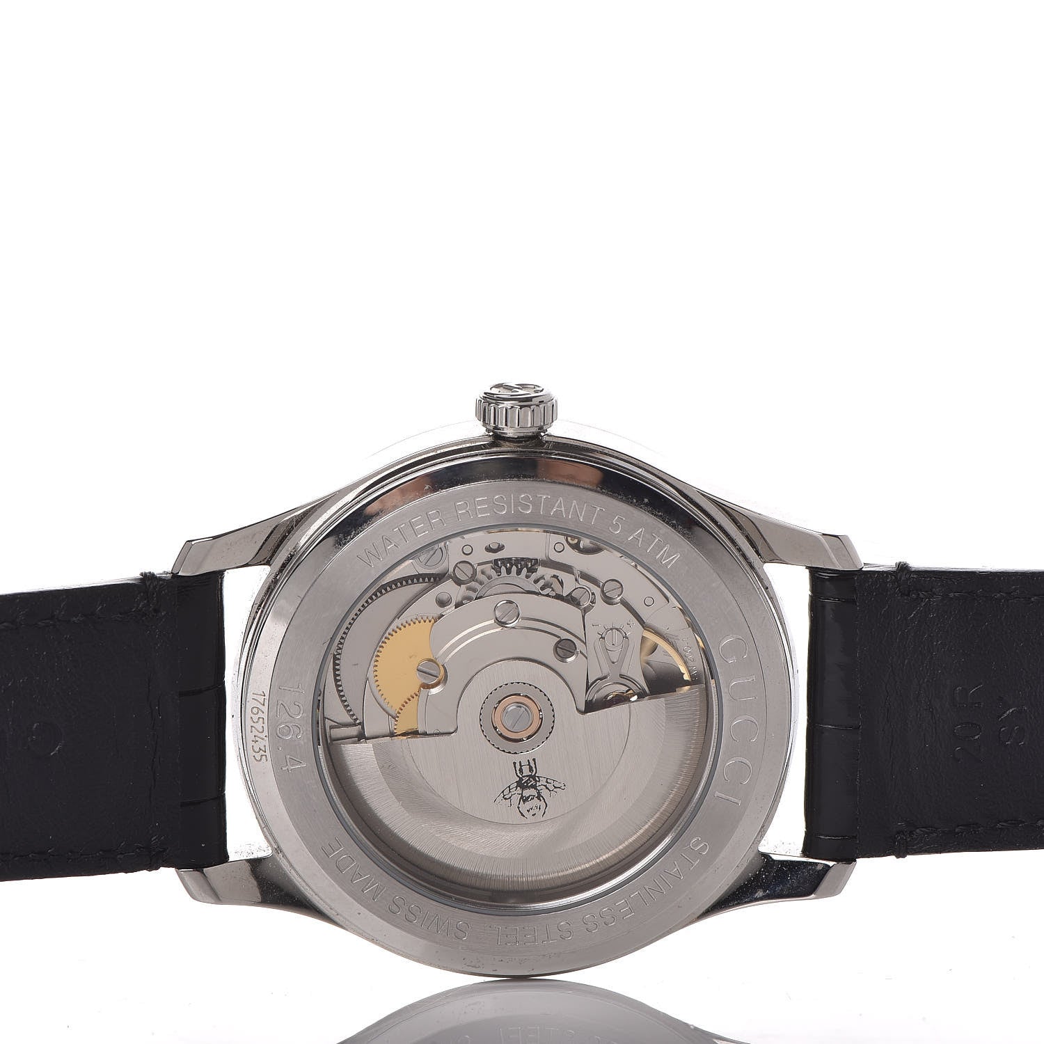 Gucci Stainless Steel Alligator 38mm G-Timeless Charm Automatic Watch Black 5 of 13