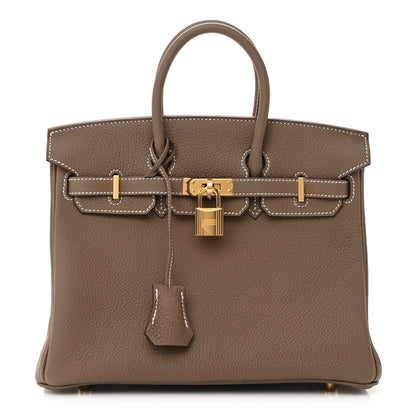 Hermes Togo Birkin 25 Etoupe 1 of 10