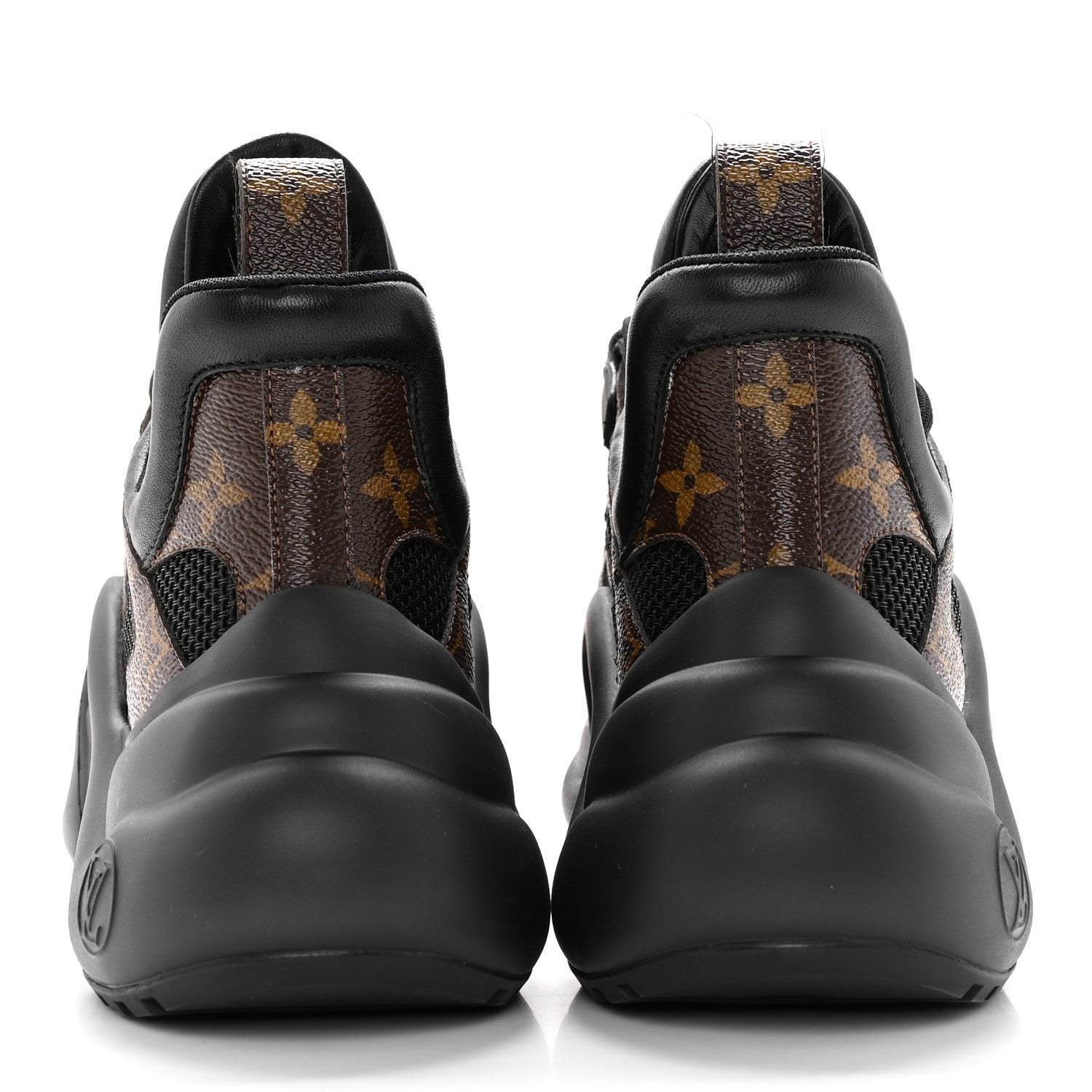 Louis Vuitton Calfskin Patent Monogram LV Archlight Sneakers 38 Black 5 of 12