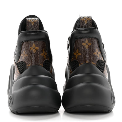 Louis Vuitton Calfskin Patent Monogram LV Archlight Sneakers 38 Black 5 of 12
