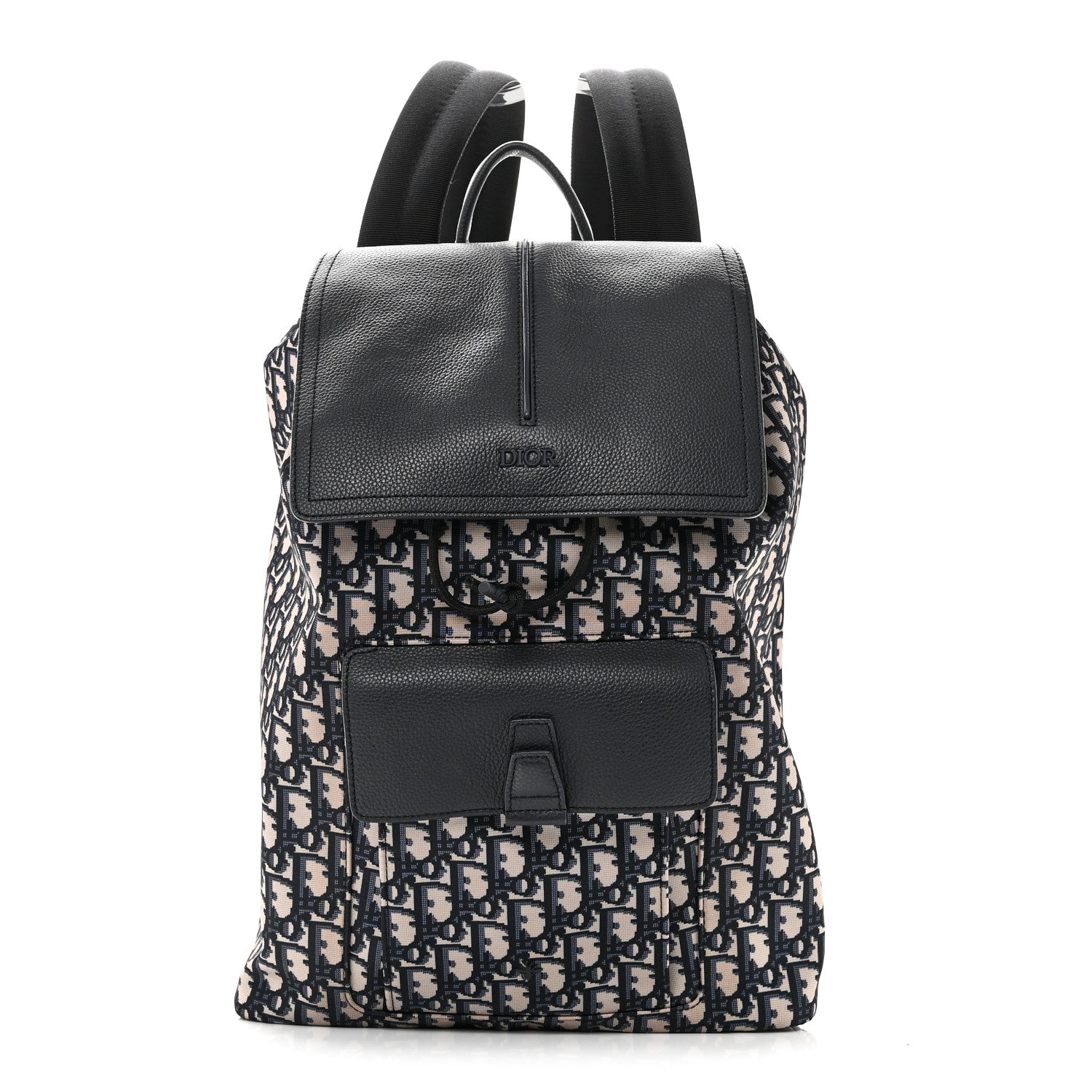 Christian Dior Technical Fabric Oblique Motion Backpack Blue 1 of 10