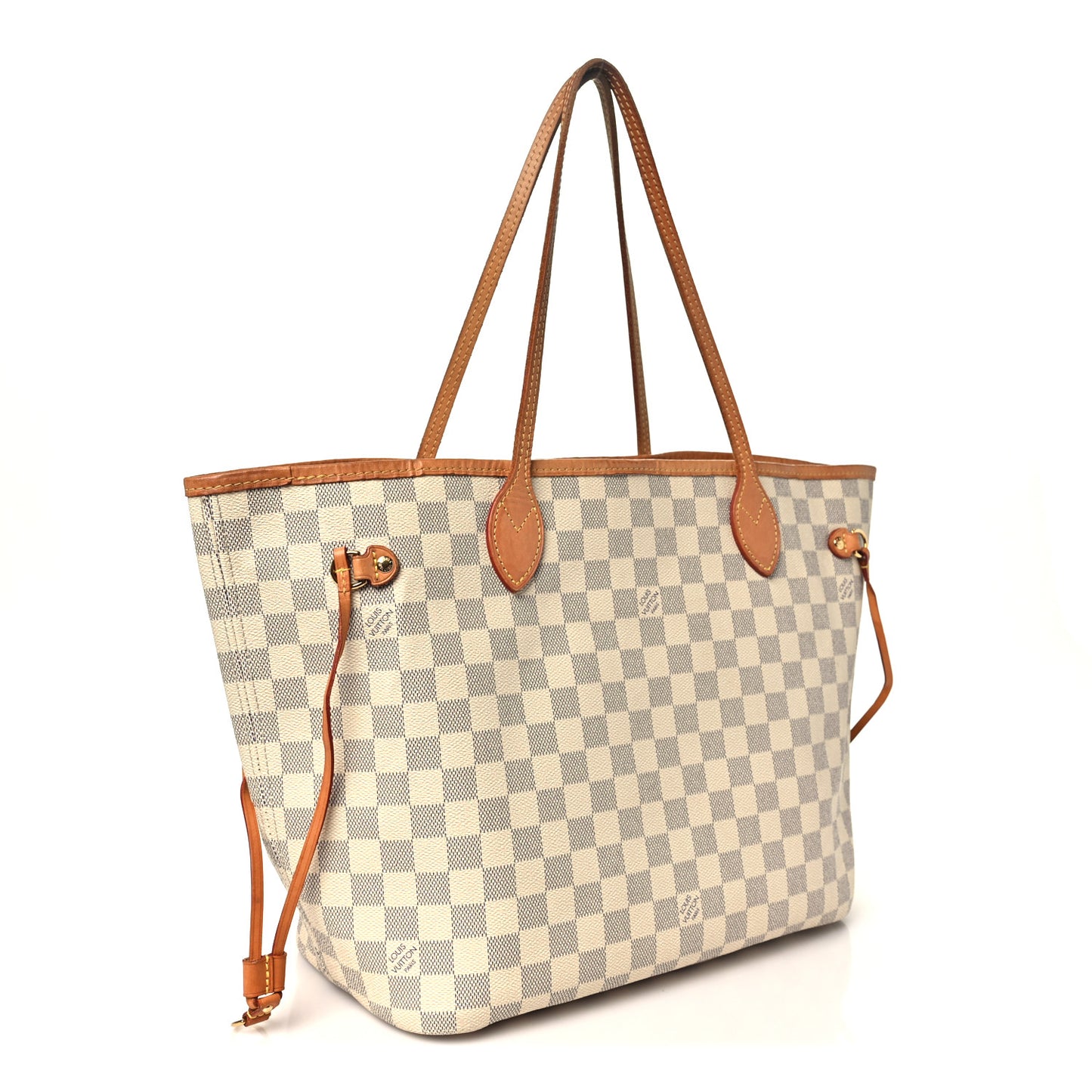 Damier Azur Neo Neverfull MM Rose Ballerine