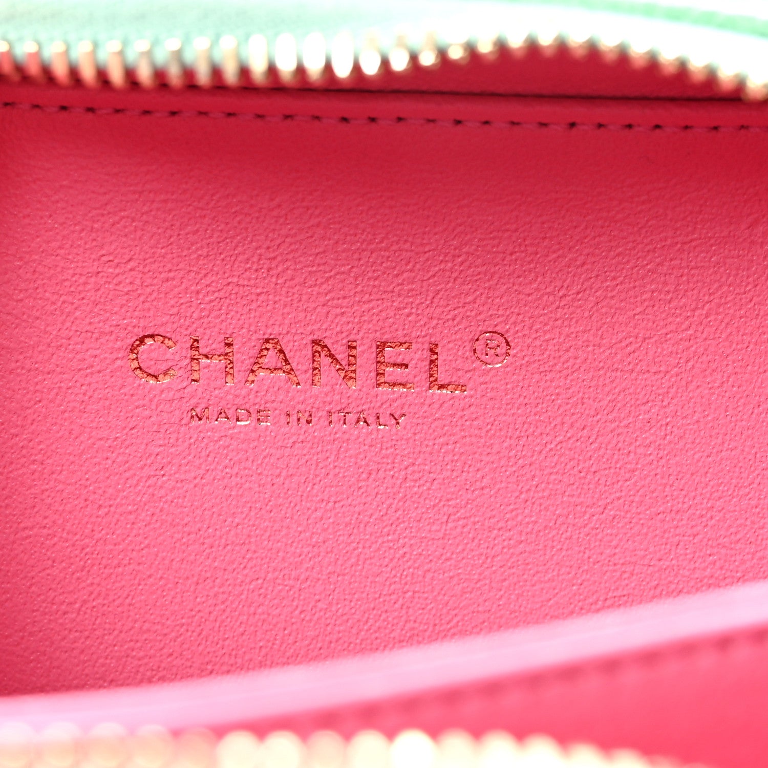 Chanel Caviar Quilted Small CC Filigree Vanity Case Pink Green Blue 6 of 10