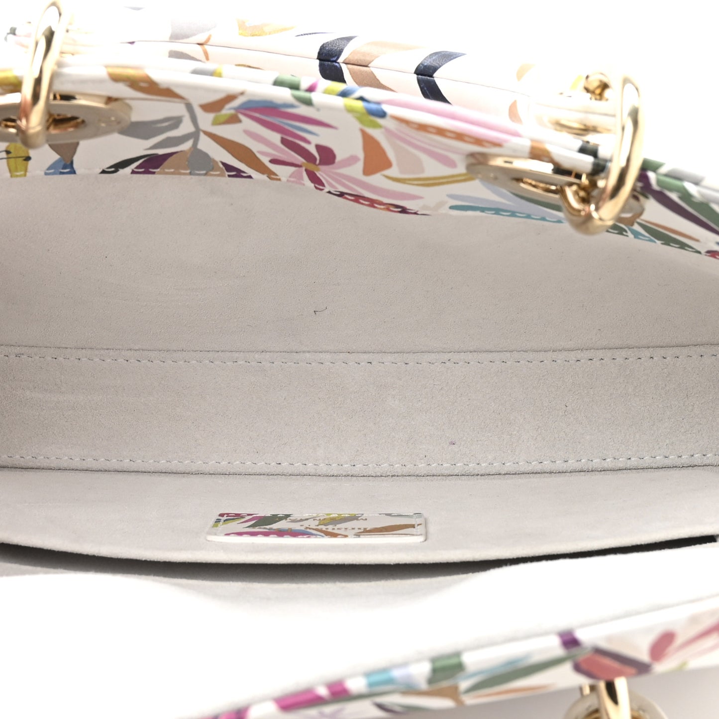 Calfskin Printed Fantastica Medium Lady D-Joy Multicolor