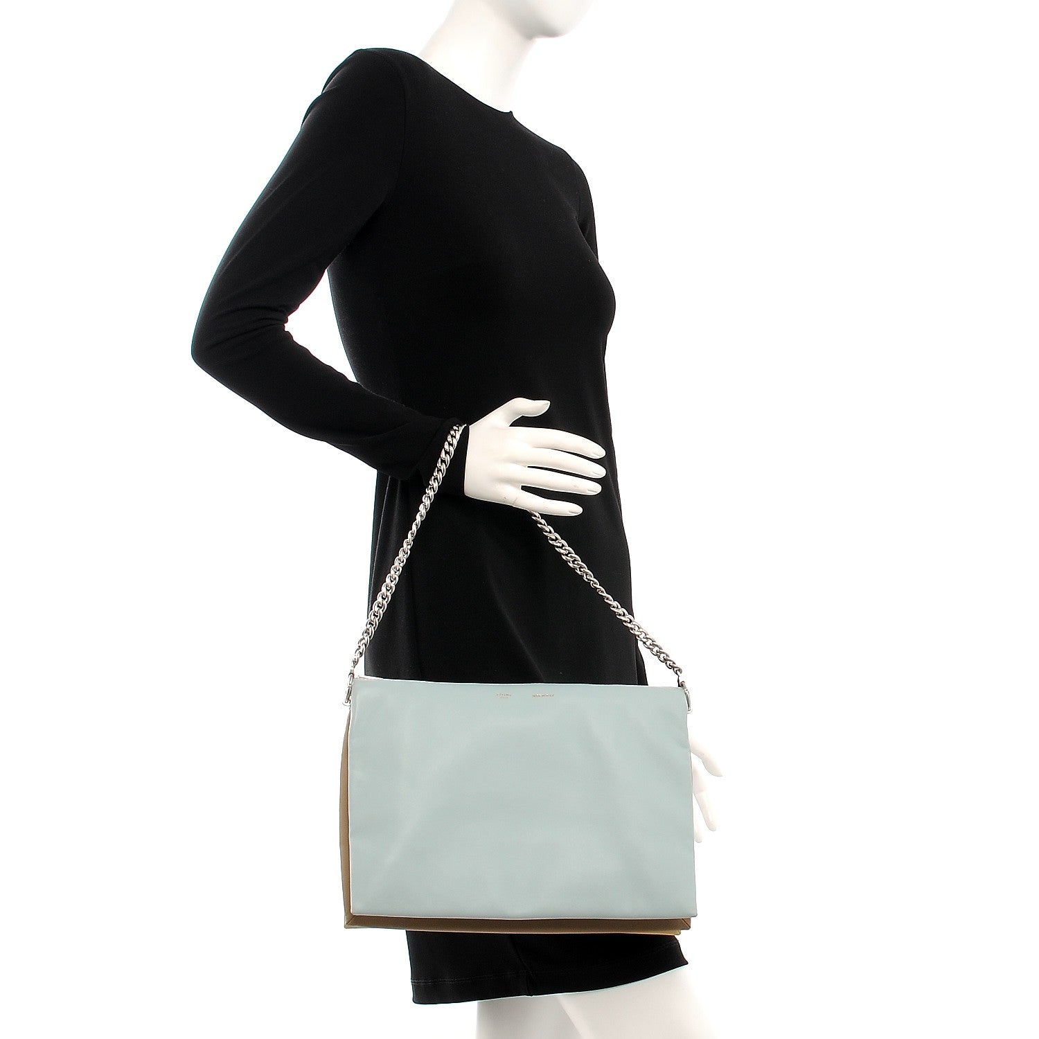 Celine Lambskin Soft Trio Zipped Bag Glacier 2 of 7