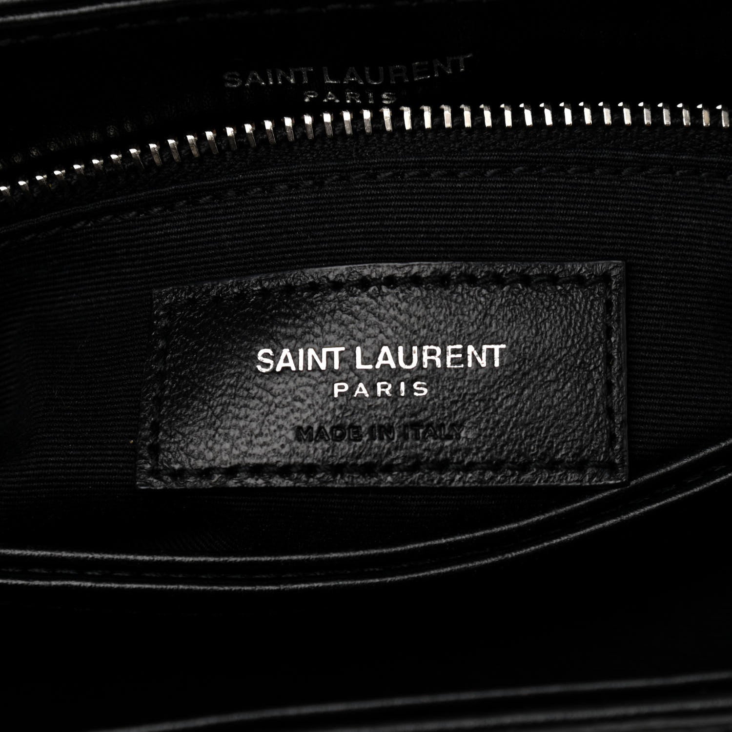 Saint Laurent Calfskin Y Quilted Monogram Toy Loulou Crossbody Bag Black 7 of 12