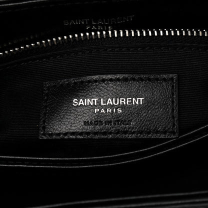 Saint Laurent Calfskin Y Quilted Monogram Toy Loulou Crossbody Bag Black 7 of 12
