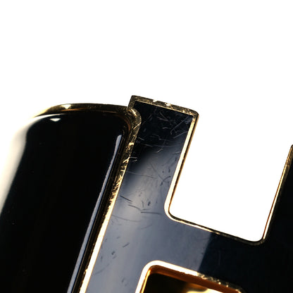 Hermes Enamel Extra Wide Clic H Bracelet PM Black 7 of 9