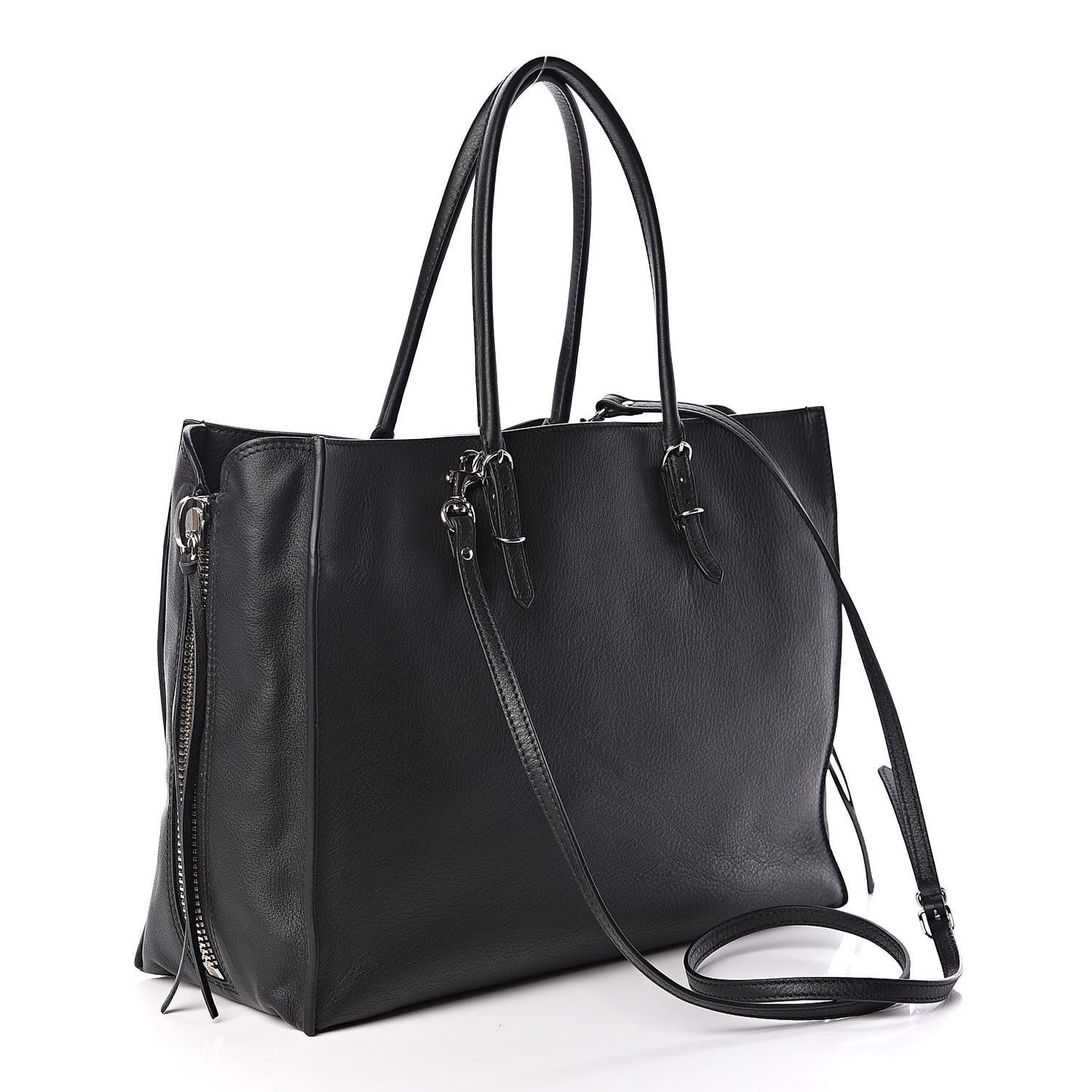 Veau Papier B4 Zip Around Tote Black