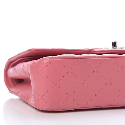 Chanel Lambskin Quilted Medium Double Flap Pink 9 of 10