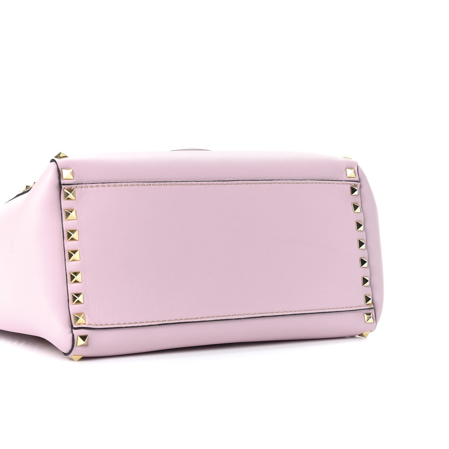 Valentino Garavani Vitello Rockstud Double Handle Tote Rose 3 of 9