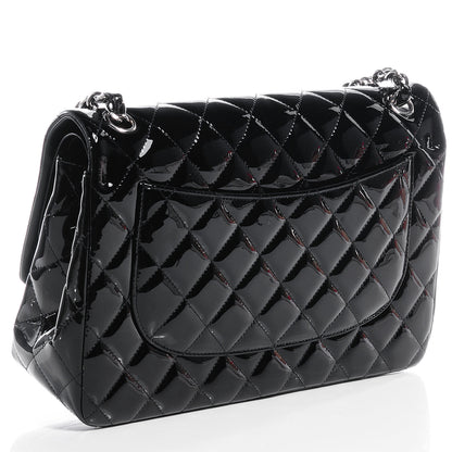 Chanel Patent Jumbo Double Flap Black 3 of 9