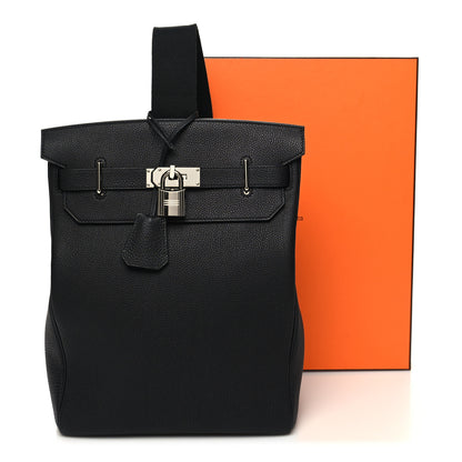 Hermes Togo Hac a Dos GM Backpack Black 11 of 11