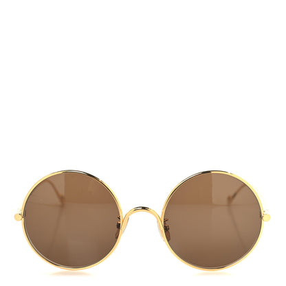 Loewe Metal Round Sunglasses LW40068U Gold 2 of 6