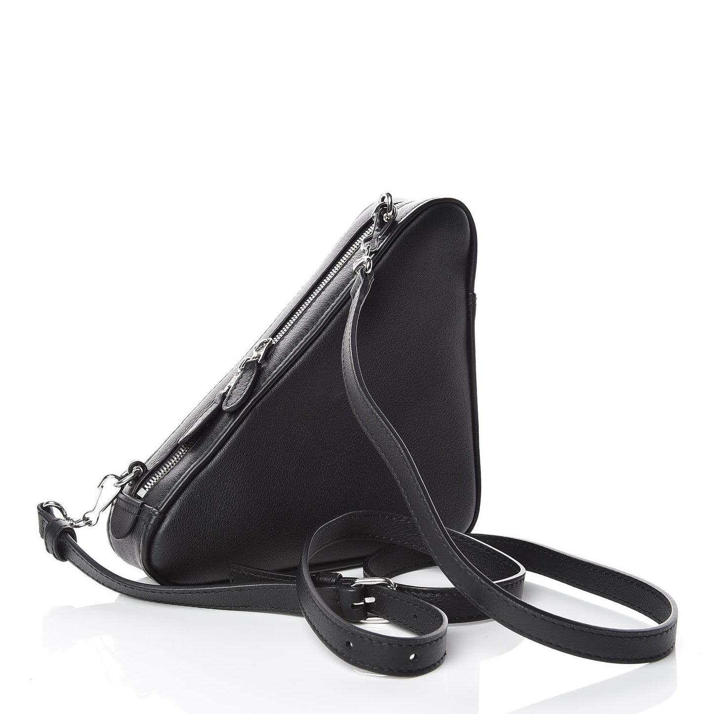 Calfskin S Triangle Duffle Black