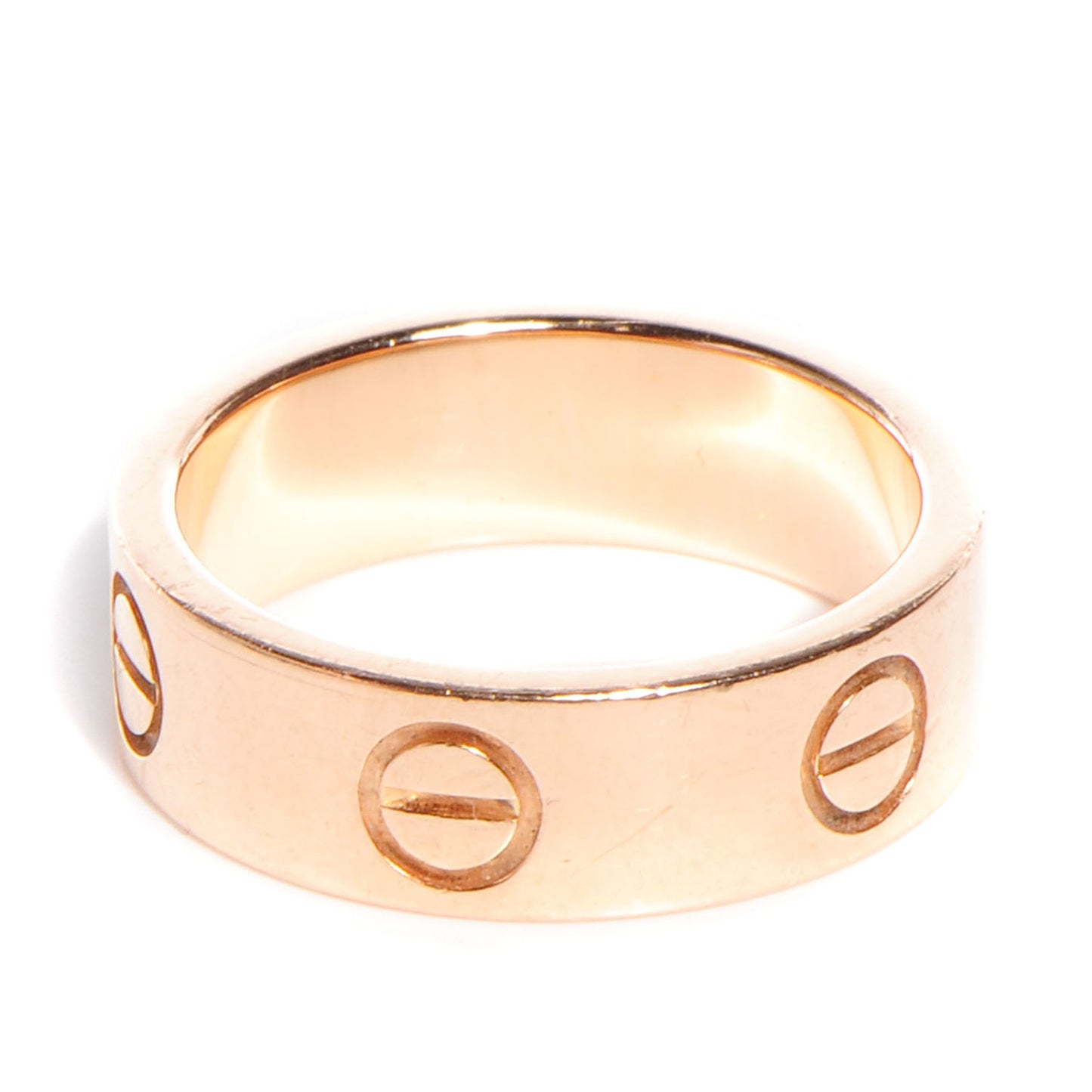 18k Pink Gold 5.5 mm Love Ring 49 4.75