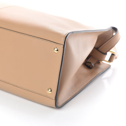 Fendi Vitello Seta Nabuk Pequin Large Peekaboo X-Lite Cuoio Tobacco Moro 8 of 8