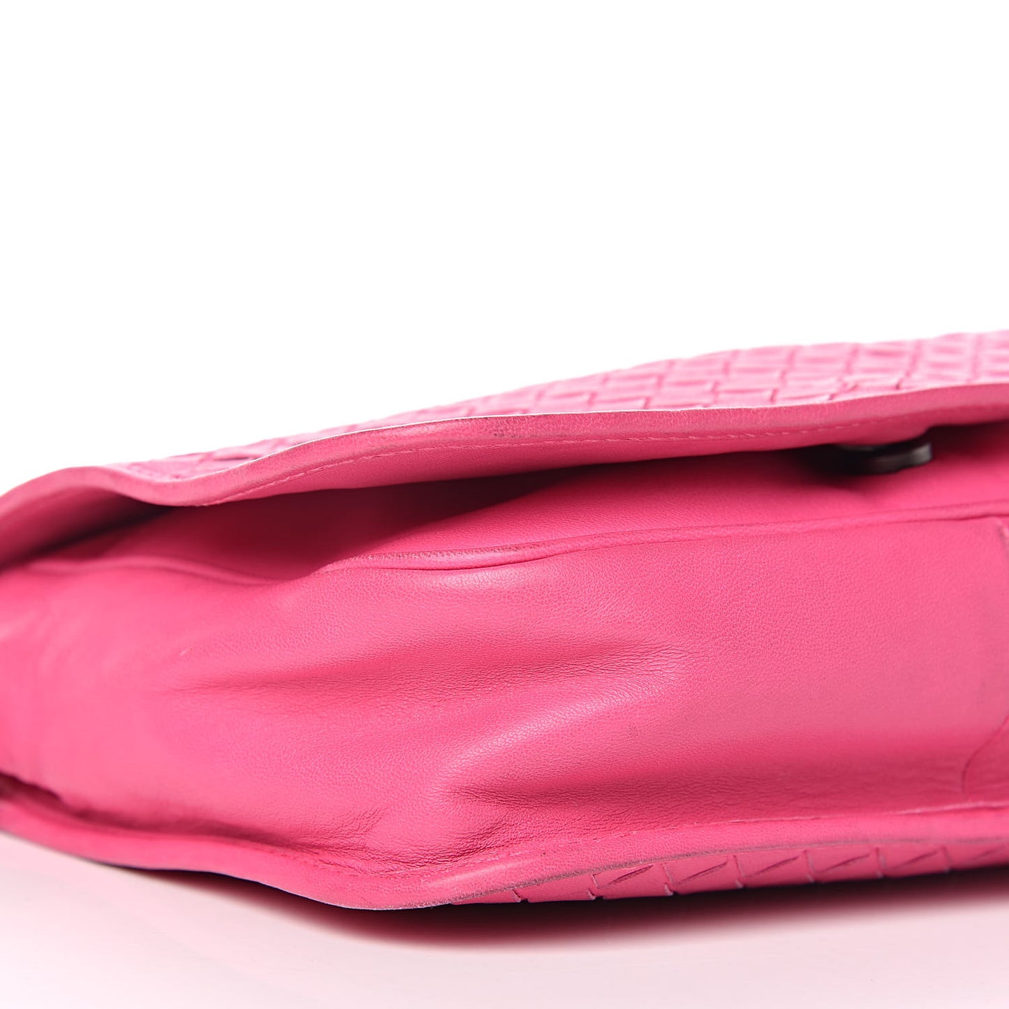 Nappa Intrecciato Mini Flap Crossbody Fuchsia