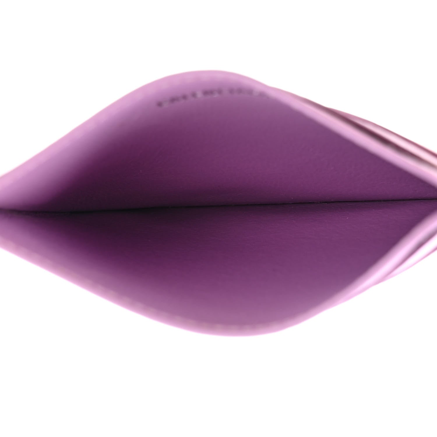 Balenciaga Grained Calfskin Logo Cash Rounded Card Holder Lilac Black 5 of 8