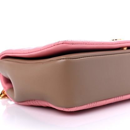 Burberry Lambskin Quilted Small Lola Bag Peony Camel 7 of 9