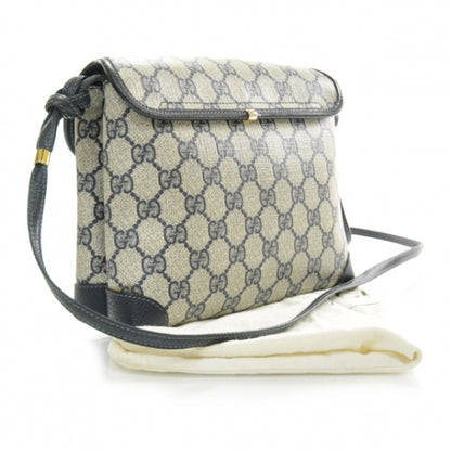 Gucci Monogram Shoulder Bag Navy Blue 3 of 10
