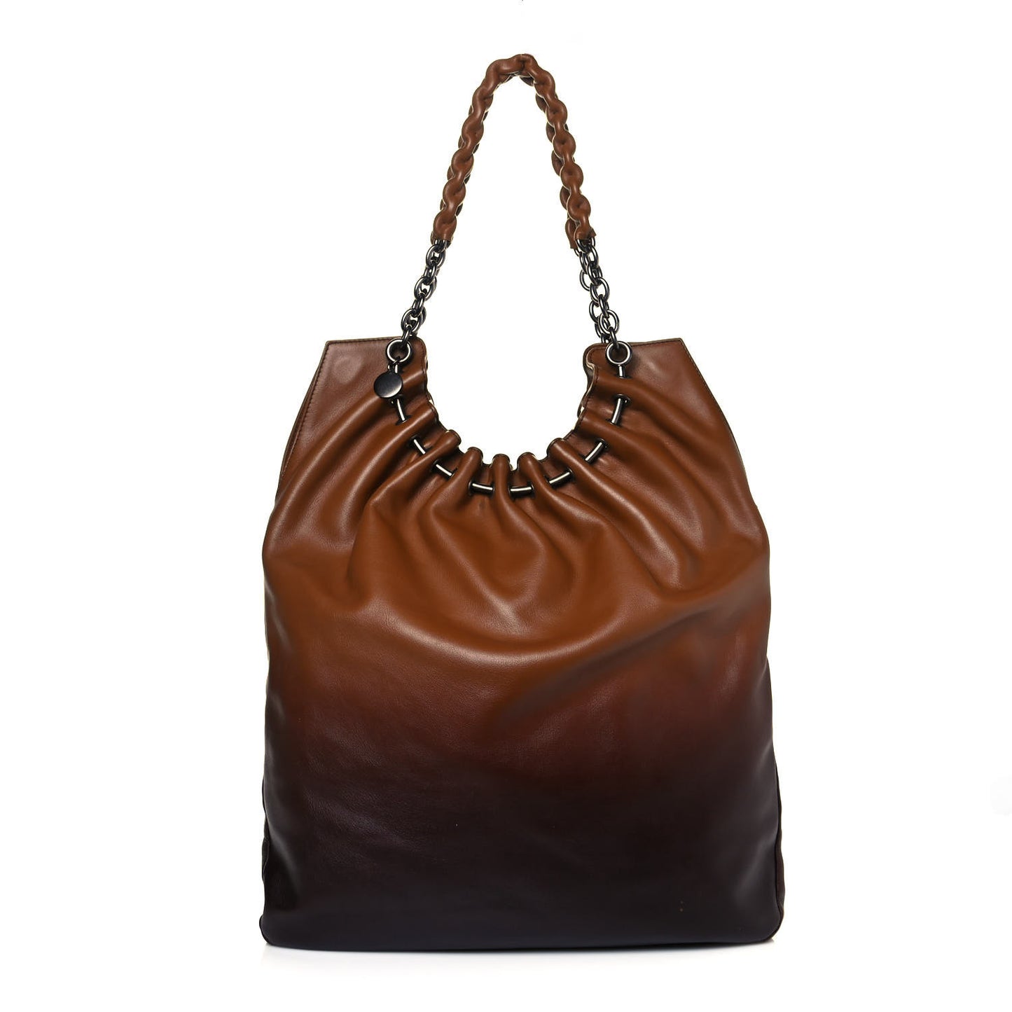 Calfskin Shoulder Bag Cognac