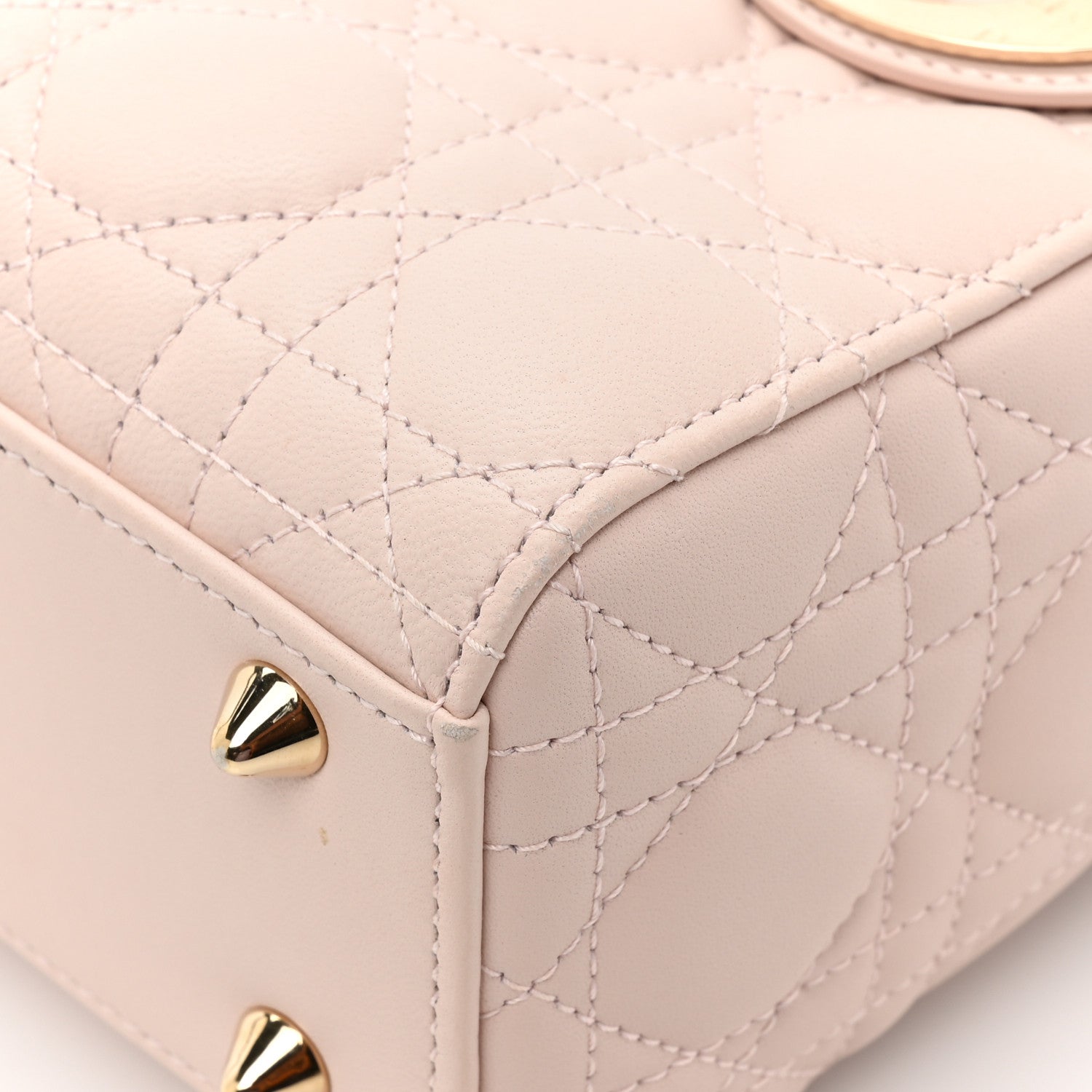 Christian Dior Lambskin Cannage Small My ABCDior Lady Dior Light Pink 10 of 15