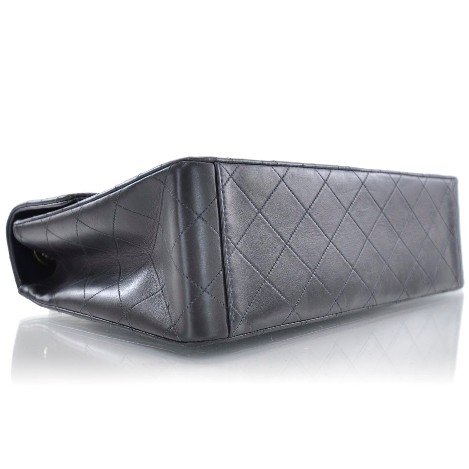 Chanel Lambskin XL Jumbo Flap Black 6 of 12